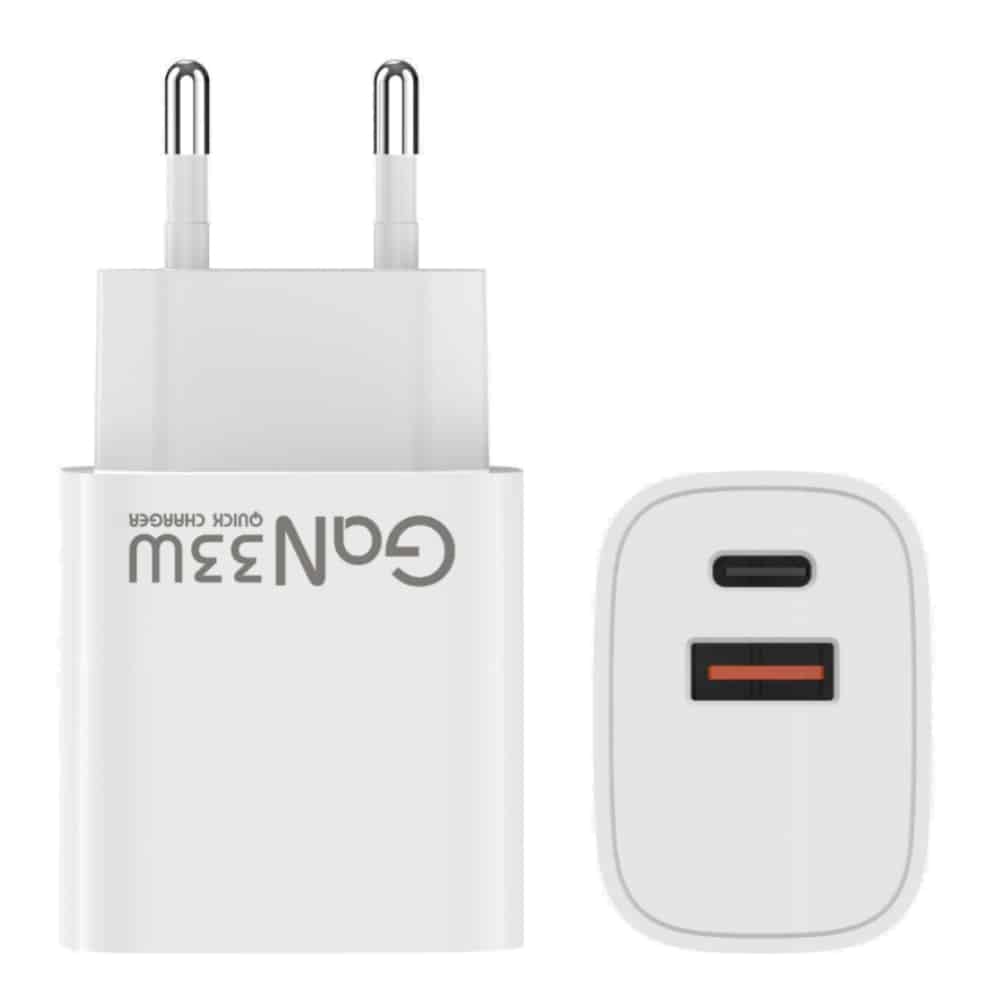 33W PD Teholaturi USB-C Ja USB-A