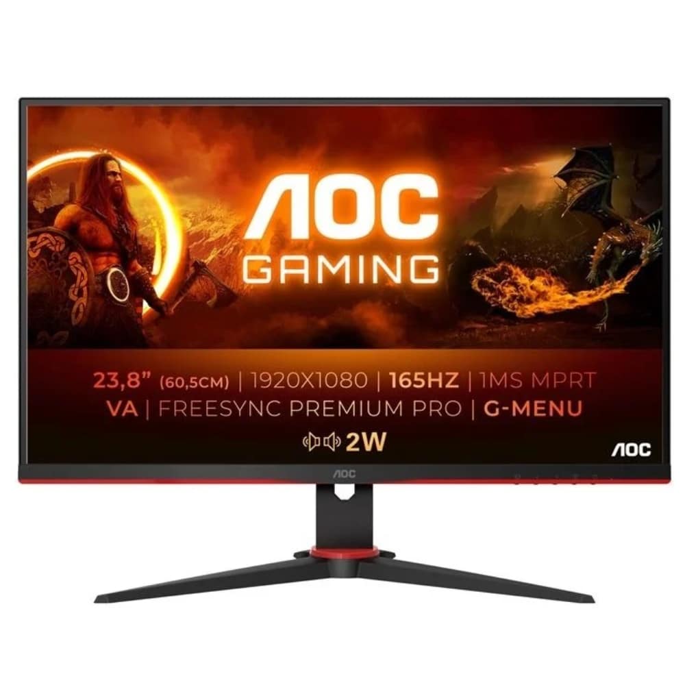 AOC 23,8" 165Hz Full HD Pelimonitori, 24G2SAE/BK